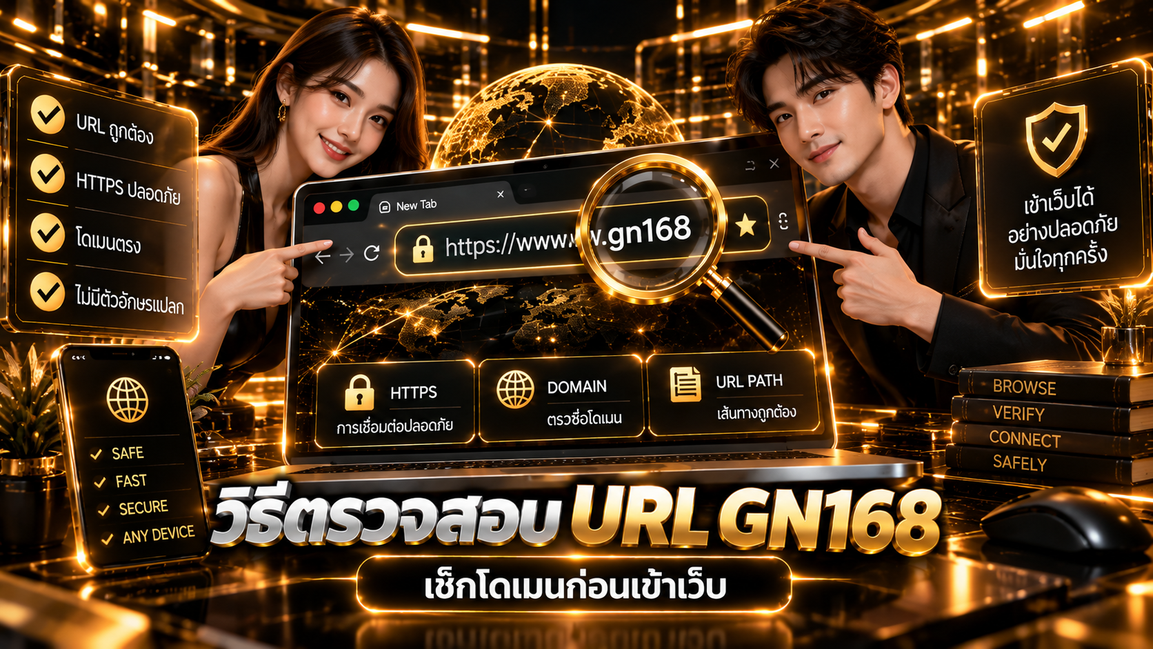 วิธีตรวจสอบ URL GN168