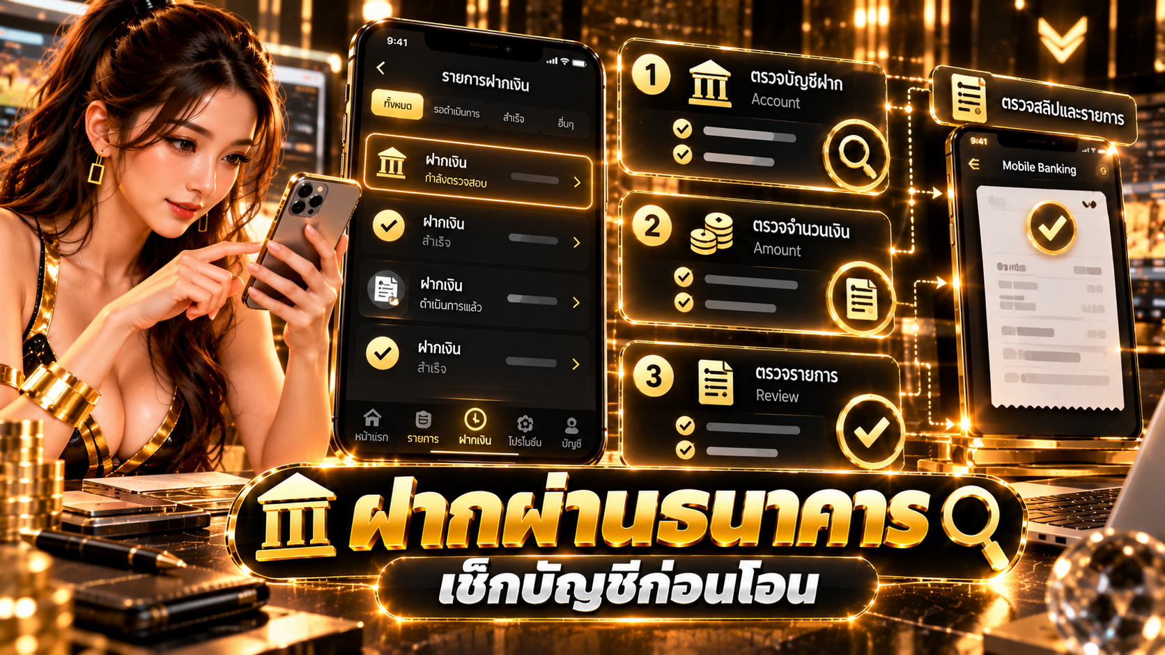 ฝากเงิน GN168 ผ่านธนาคาร