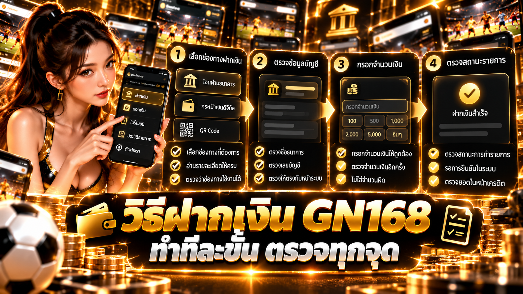 วิธีฝากเงิน GN168